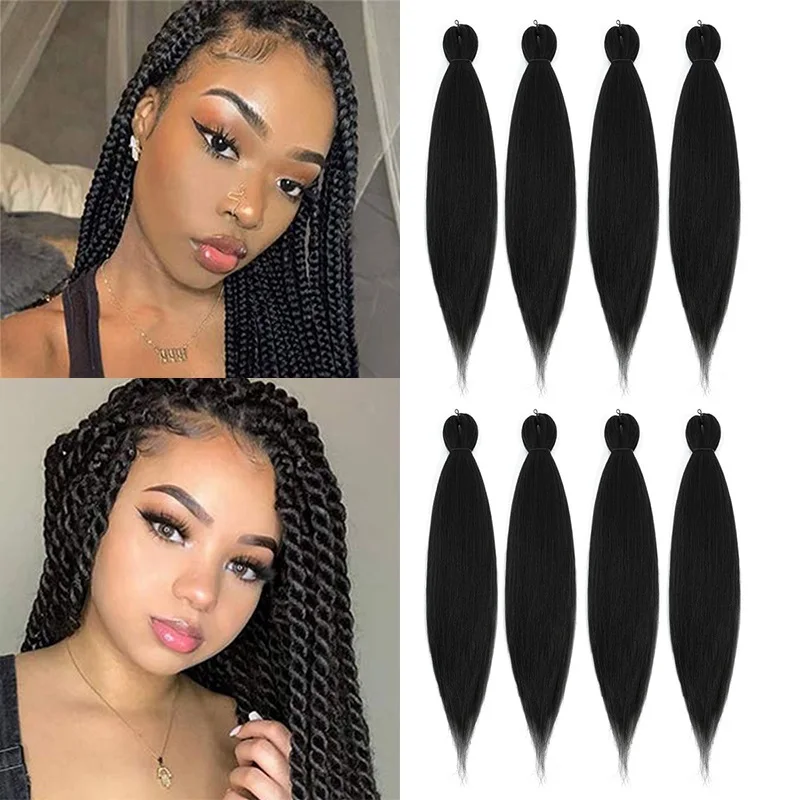 20inch pre stretched synthetic natural black braiding hair extensions 8pcs/pack fake hair for braids styles(1b)
20inch pre stretched synthetic natural black braiding hair extensions 8pcs/pack fake hair for braids styles(1b)
