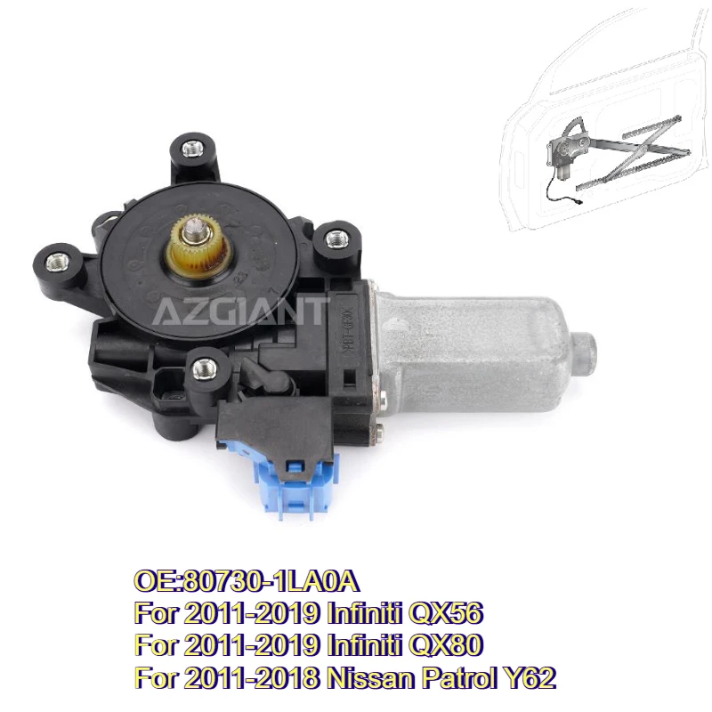 BUPEK Front Right Power Window Motor for Infiniti QX56 QX80 Patrol Y62 Electric Glass Regulator High Quality Parts 80730-1LA0A
BUPEK Front Right Power Window Motor for Infiniti QX56 QX80 Patrol Y62 Electric Glass Regulator High Quality Parts 80730-1LA0A