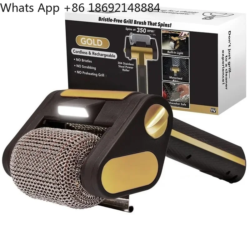Stainless Steel 304 Roller BBQ Brush with LED Light for 2026 Brushless Clear Food Grade Cleaning Tool with LED Lighting
Stainless Steel 304 Roller BBQ Brush with LED Light for 2026 Brushless Clear Food Grade Cleaning Tool with LED Lighting