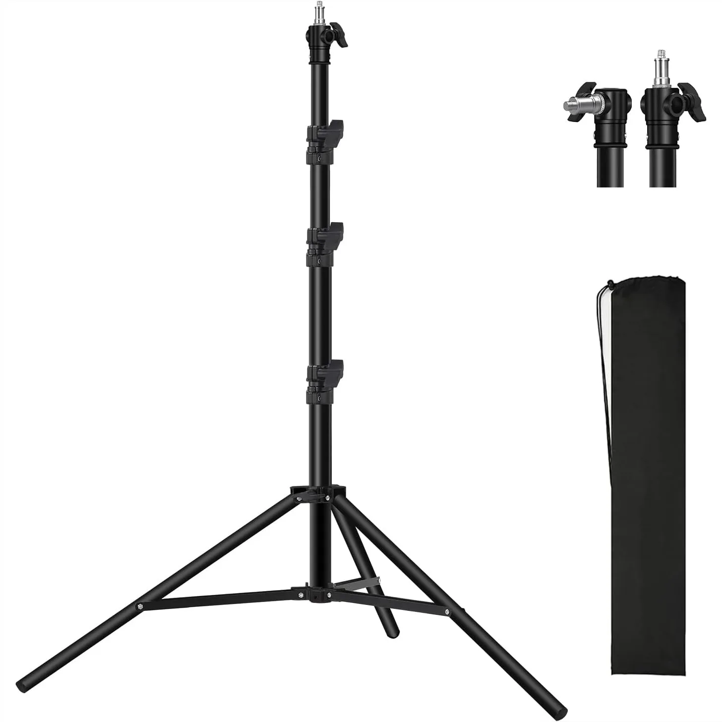 Heavy Duty Light Stand 9.8ft/3m Photography Tripod with Spring Cushion, Adjustable 42-118in, Universal 1/4-3/8 Screw, Carry Bag
Heavy Duty Light Stand 9.8ft/3m Photography Tripod with Spring Cushion, Adjustable 42-118in, Universal 1/4-3/8 Screw, Carry Bag
