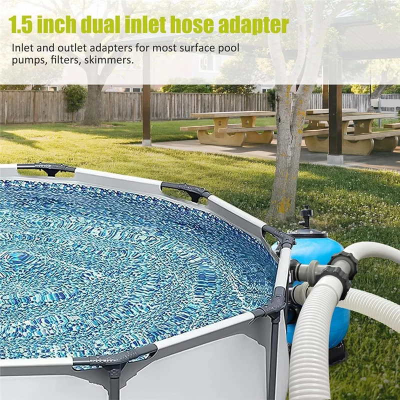 Соединитель шланга фильтрующего насоса ABRU-2Pc, соединитель шланга для бассейна от 1,5 до 1,5 дюйма, 2 головки и 3 головки Т-образного соединения, соединительная муфта для шланга для бассейна
Соединитель шланга фильтрующего насоса ABRU-2Pc, соединитель шланга для бассейна от 1,5 до 1,5 дюйма, 2 головки и 3 головки Т-образного соединения, соединительная муфта для шланга для бассейна