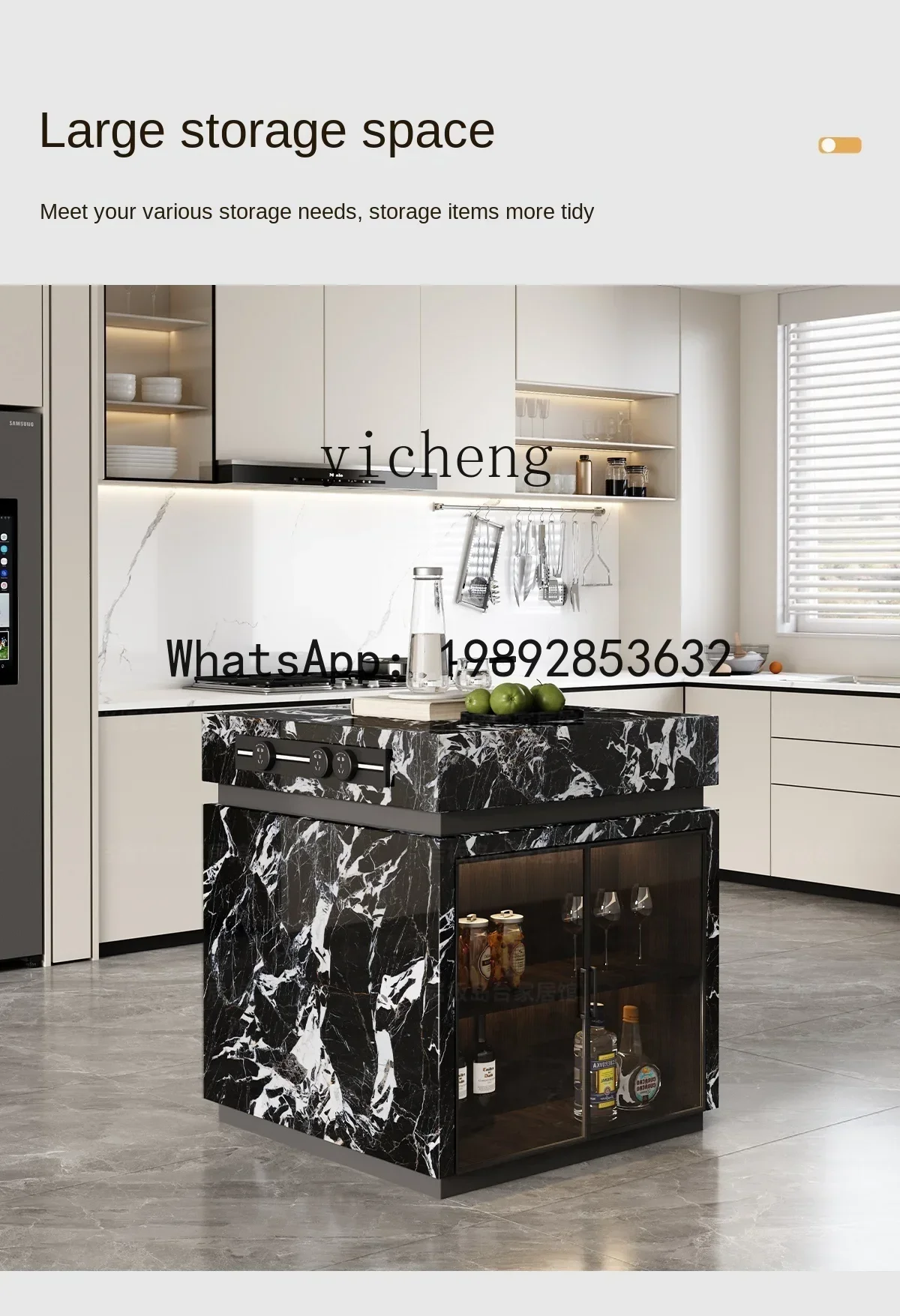 HYS Island Cabinet Freestanding Movable Home Guide Table Dining Table Integrated Narrow Edge Independent Inverted Cabinet
HYS Island Cabinet Freestanding Movable Home Guide Table Dining Table Integrated Narrow Edge Independent Inverted Cabinet