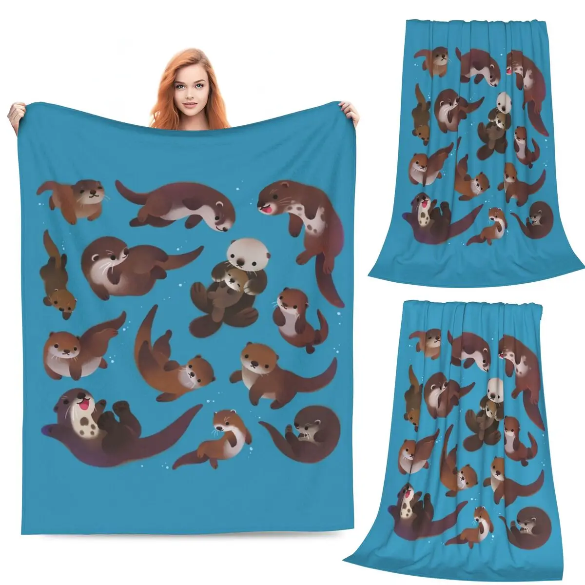 Otter Blankets Fleece Sofa Throw Blanket Super Soft Throw Blankets for Couch Bedding Office Throws Bedspread Quilt
Otter Blankets Fleece Sofa Throw Blanket Super Soft Throw Blankets for Couch Bedding Office Throws Bedspread Quilt