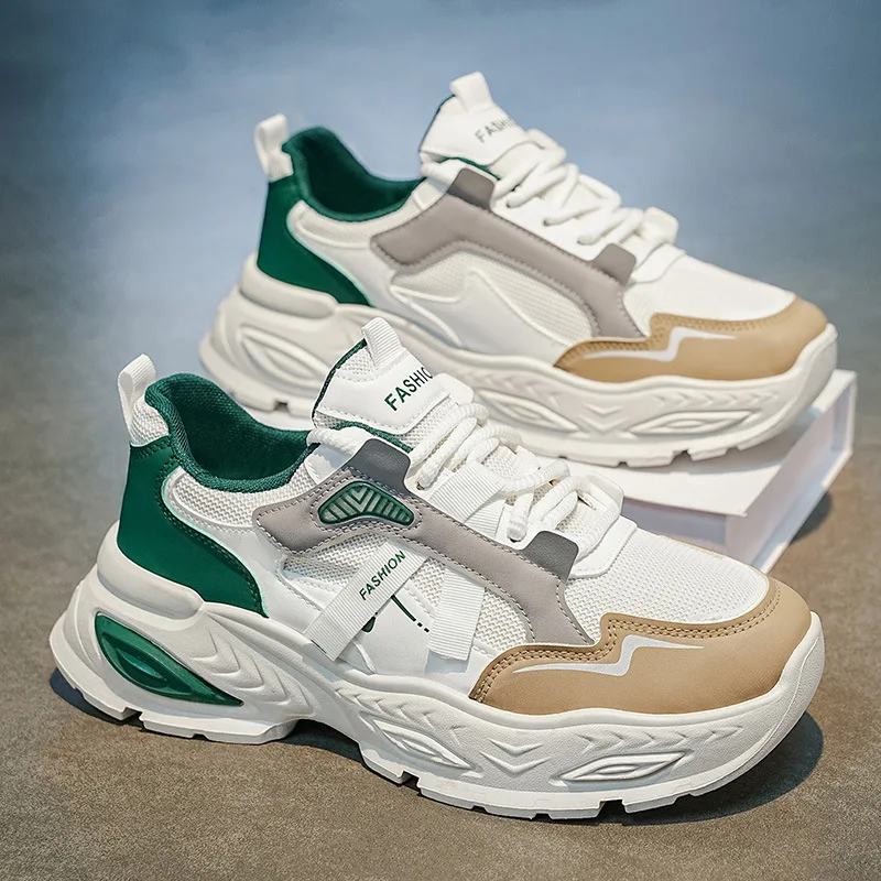 New summer breathable men's casual running shoes with thick sole and height increasing student sports shoes
New summer breathable men's casual running shoes with thick sole and height increasing student sports shoes
