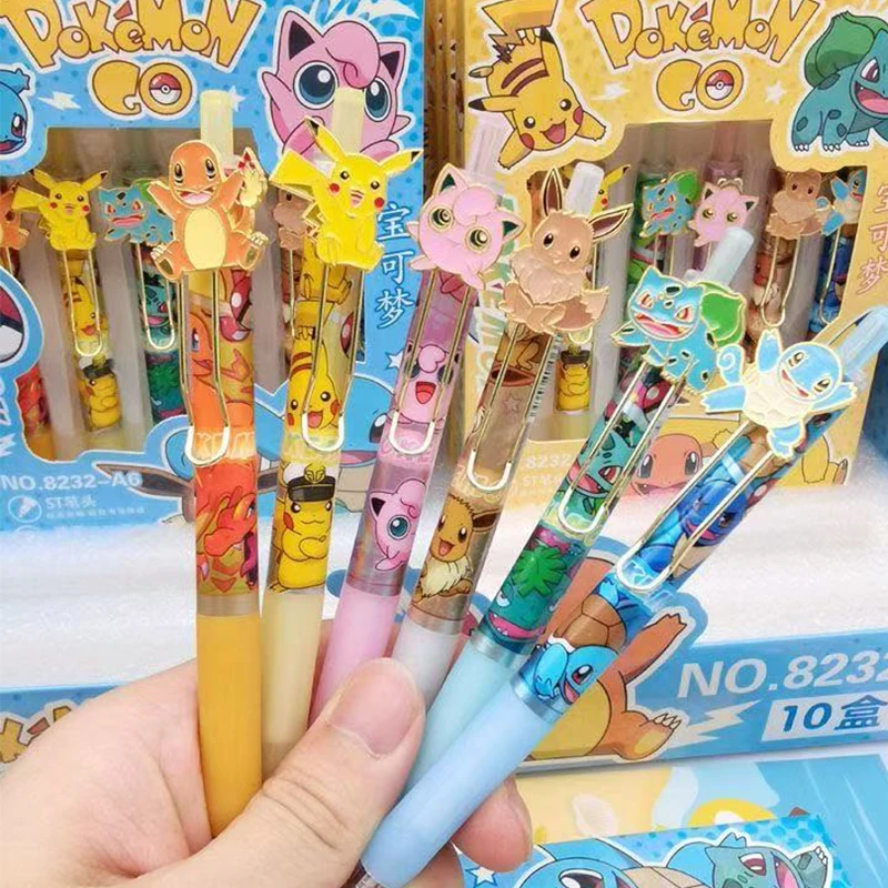 Pokemon Gel Pen 0.5mm Smooth Writing Quick Dry Retractable Ballpoint Pen Cute Cartoon Stationery Student Office Gift for Kids
Pokemon Gel Pen 0.5mm Smooth Writing Quick Dry Retractable Ballpoint Pen Cute Cartoon Stationery Student Office Gift for Kids