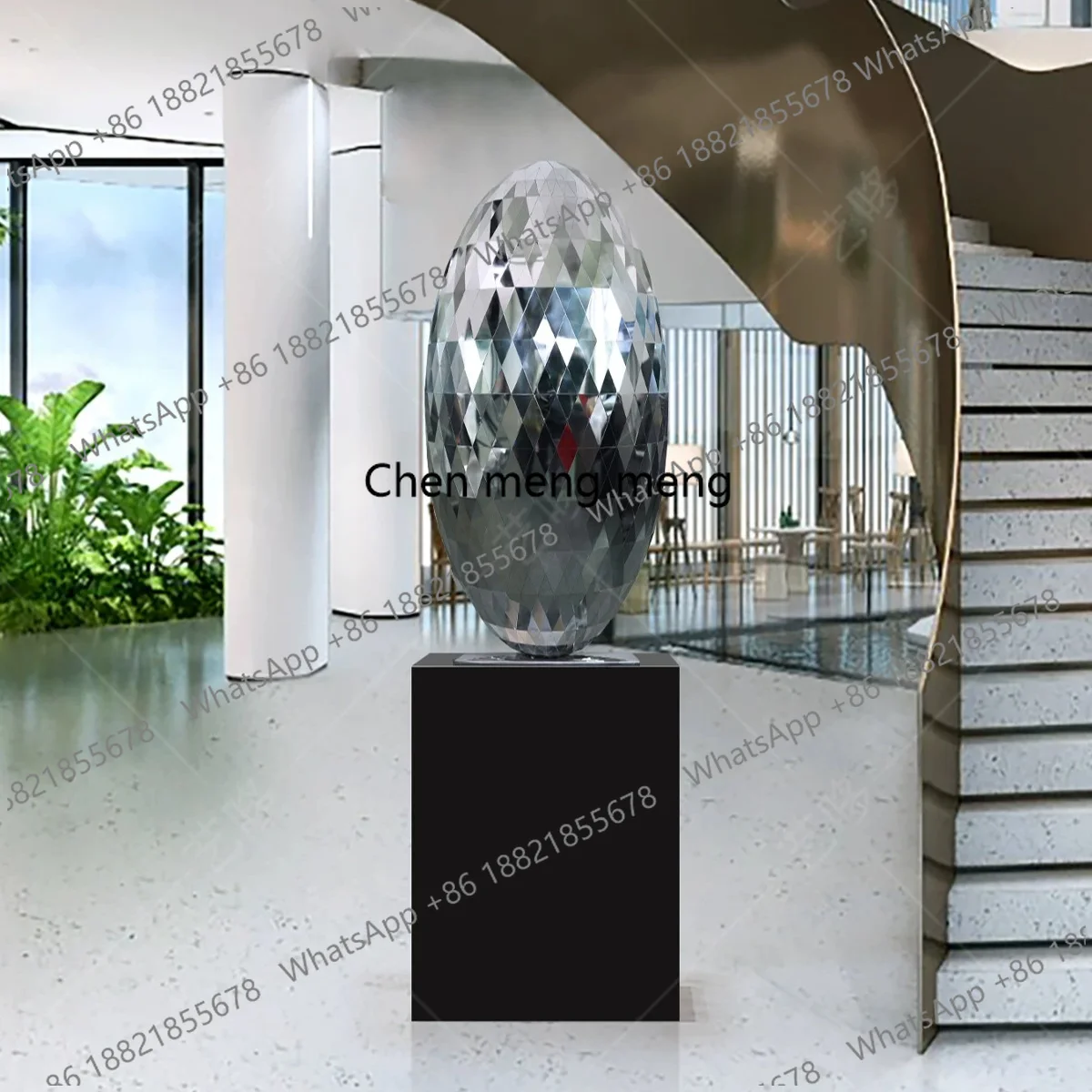 Modern light luxury high-end living room villa hotel park lobby outdoor opening gift abstract stainless steel sculpture
Modern light luxury high-end living room villa hotel park lobby outdoor opening gift abstract stainless steel sculpture