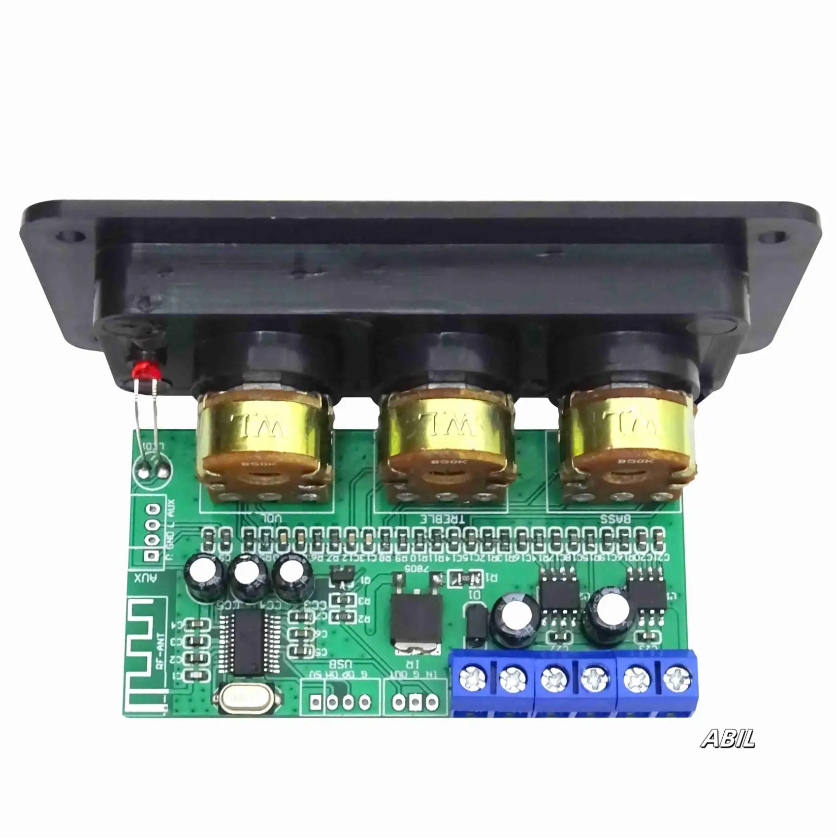6X Bluetooth Amplifier Power Audio Board 20Wx2 Stereo Amp Sound Amplifiers AUX U Disk Decoder Treble Bass Adjustment
6X Bluetooth Amplifier Power Audio Board 20Wx2 Stereo Amp Sound Amplifiers AUX U Disk Decoder Treble Bass Adjustment