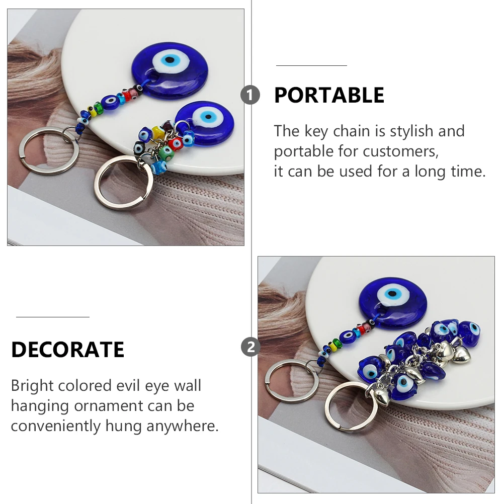 Eye Keychain Blue Charm Pendant Hanging Accessory Glass Blessing Gift Women Key Rings Car Home Decor Bright Colored Evil
Eye Keychain Blue Charm Pendant Hanging Accessory Glass Blessing Gift Women Key Rings Car Home Decor Bright Colored Evil