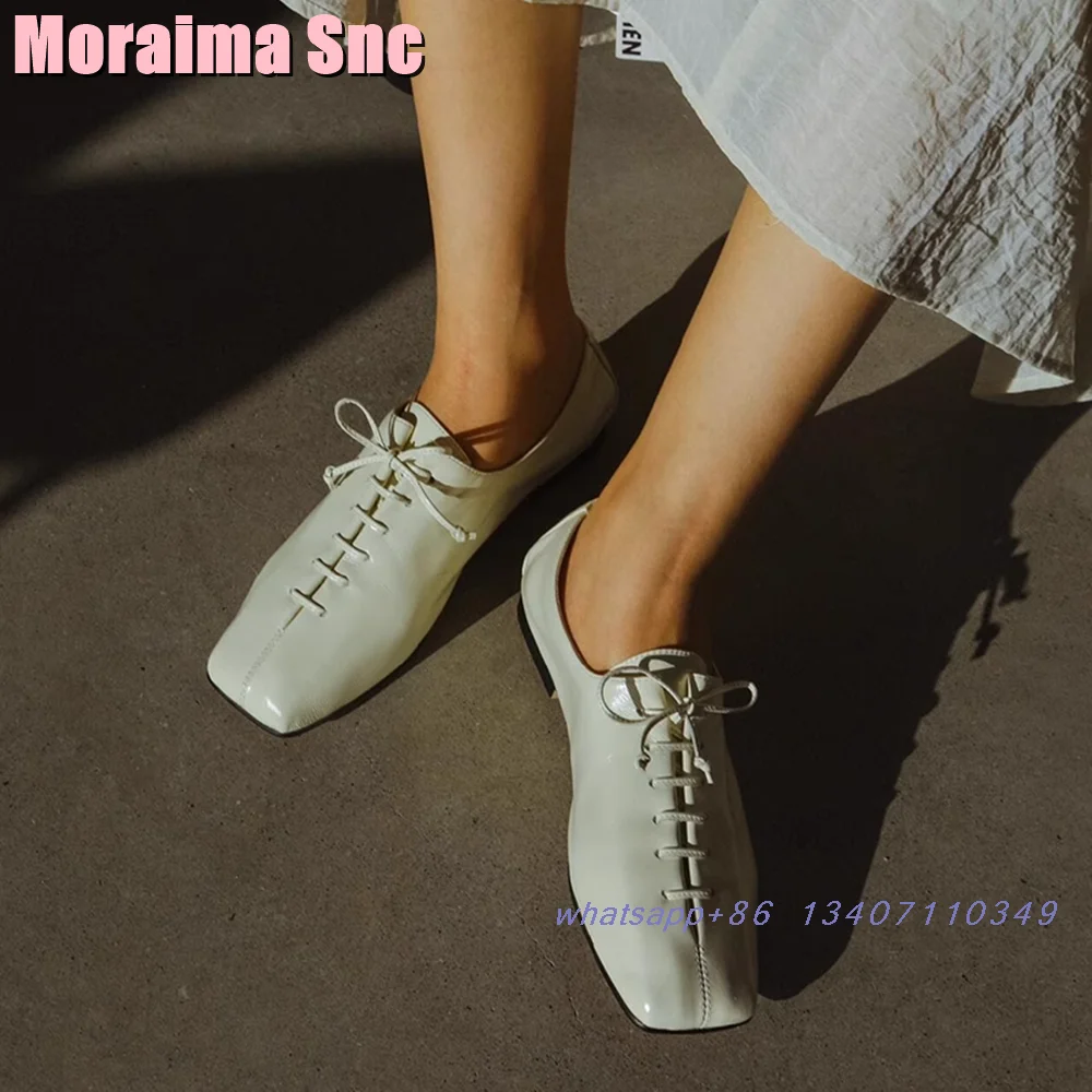 Square Toe Lace-up Flat With Shoes Retro Style White Solid 2024 Newest Slip On Comfort Women's Flat Shoes Casual Office Lady
Square Toe Lace-up Flat With Shoes Retro Style White Solid 2024 Newest Slip On Comfort Women's Flat Shoes Casual Office Lady