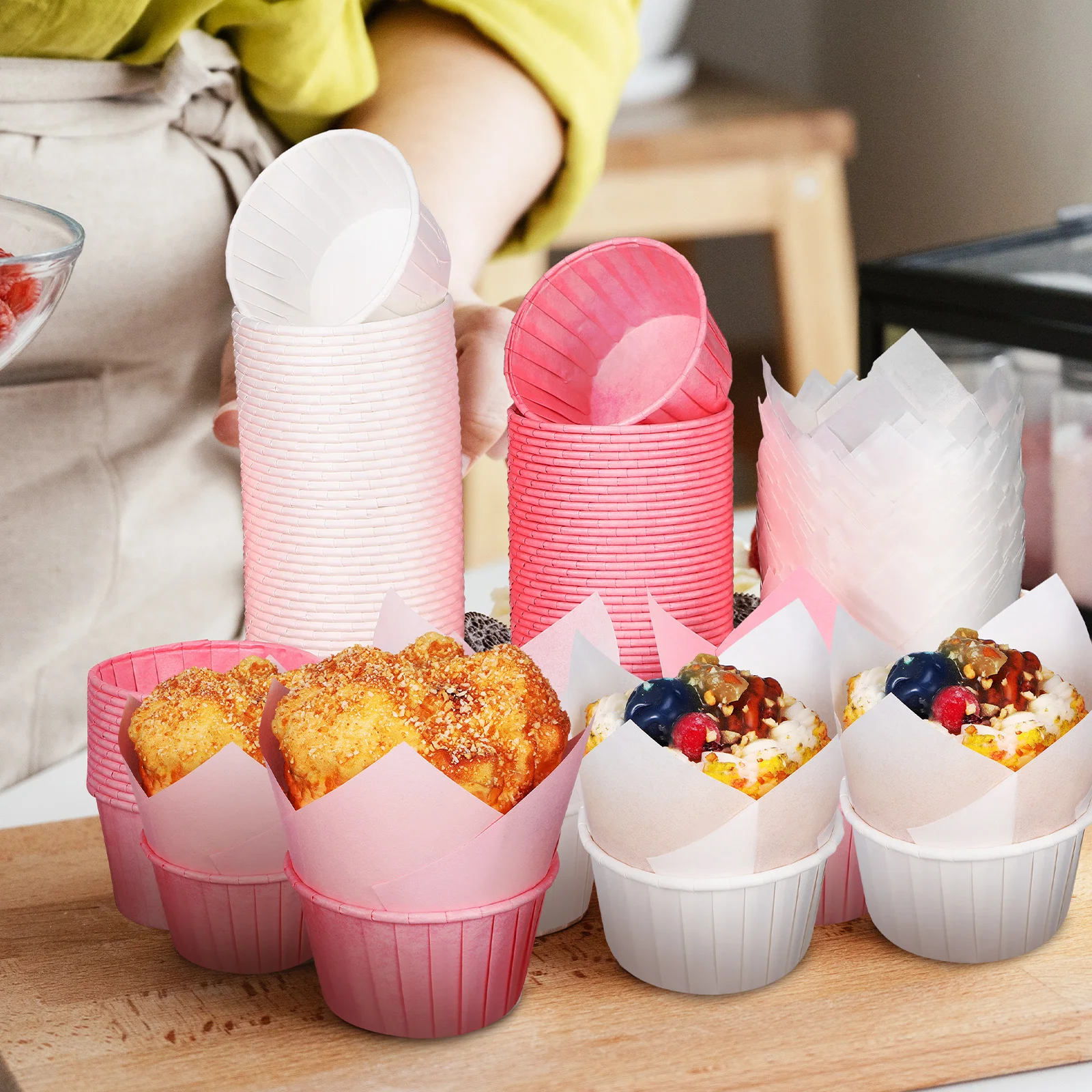 200pcs Cake Cups Liners Mini Cupcake Wrappers For Wedding Birthday Party Muffin Baking Cups Disposable Paper Muffin Cases Smooth
200pcs Cake Cups Liners Mini Cupcake Wrappers For Wedding Birthday Party Muffin Baking Cups Disposable Paper Muffin Cases Smooth