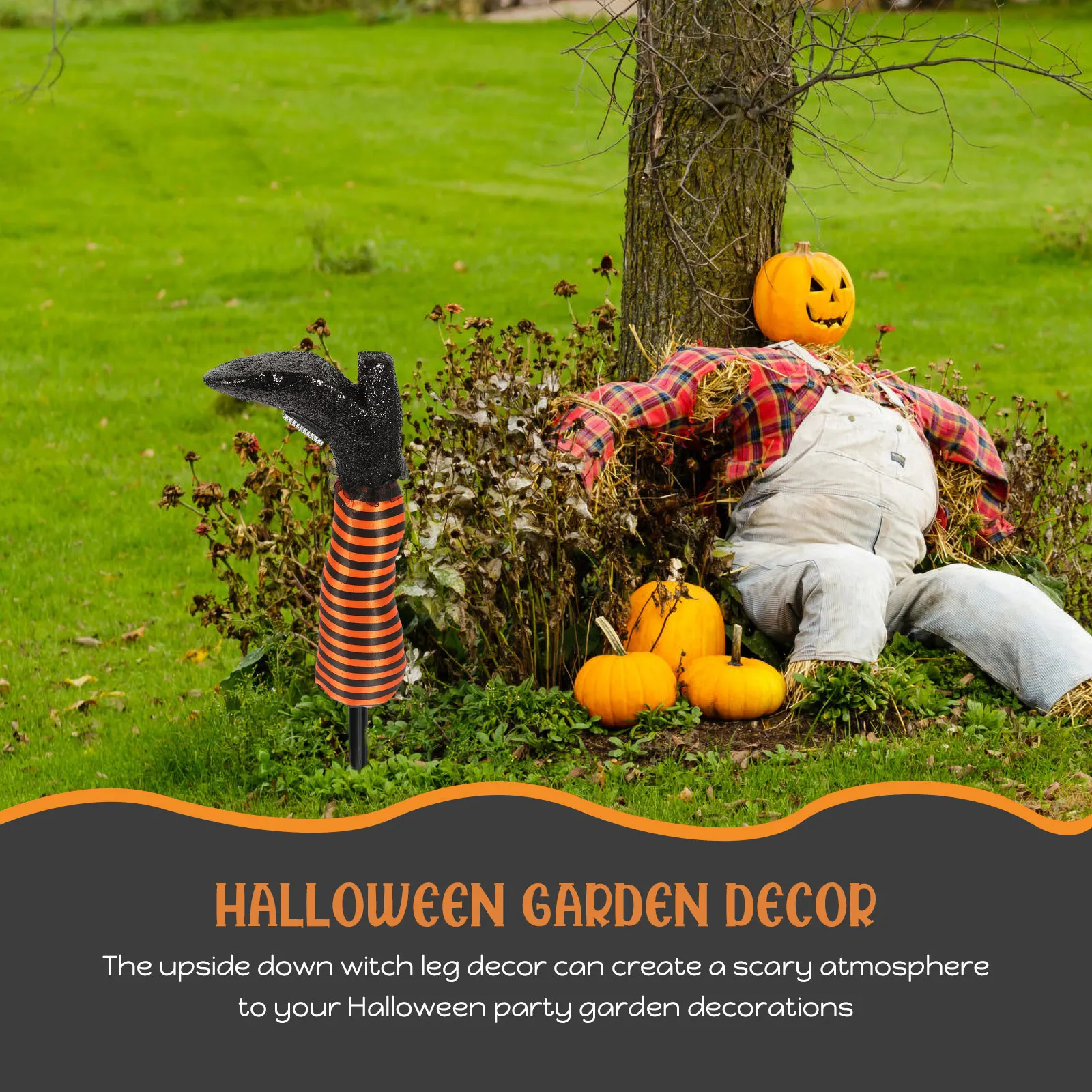 Halloween Witch Decorative Stake for Garden Witch Legs Decor Garden Lawn Yard Party Plastic Cloth Foam Themed Adornment
Halloween Witch Decorative Stake for Garden Witch Legs Decor Garden Lawn Yard Party Plastic Cloth Foam Themed Adornment