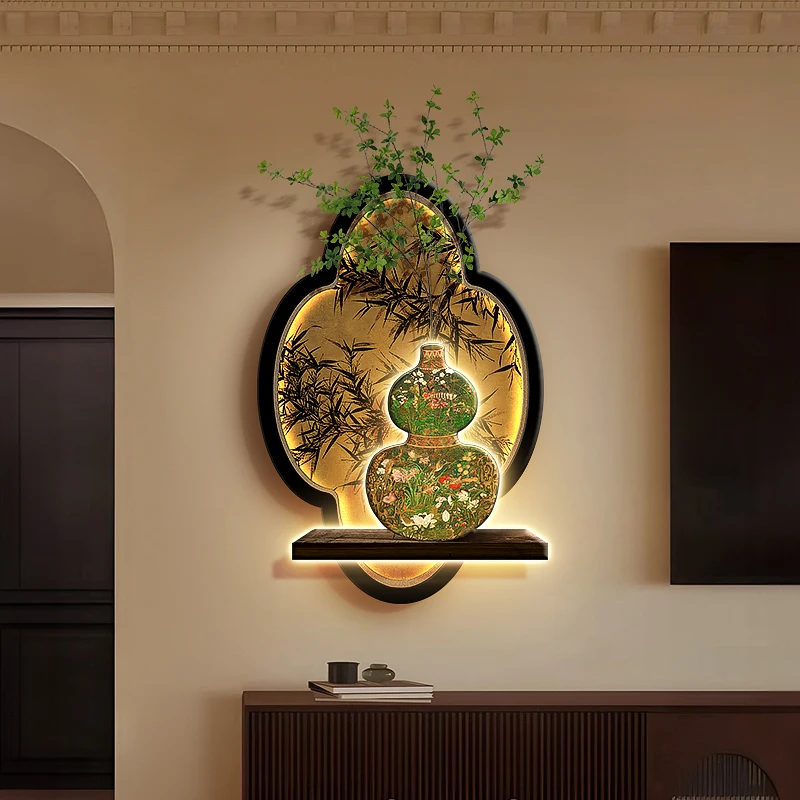 Chinese-style gourd decorative paintings for living room, new Chinese-style wall hangings for dining room, TV and sofa backgroun
Chinese-style gourd decorative paintings for living room, new Chinese-style wall hangings for dining room, TV and sofa backgroun