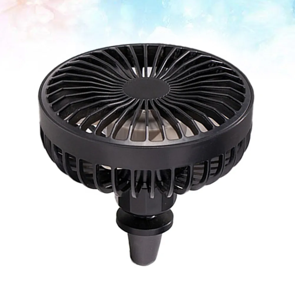 USB Car Air Outlet Fan with 360 Degree Rotation Portable Cooling Fan for Vehicle Ac Auxiliary Circulation Desktop Compact Design