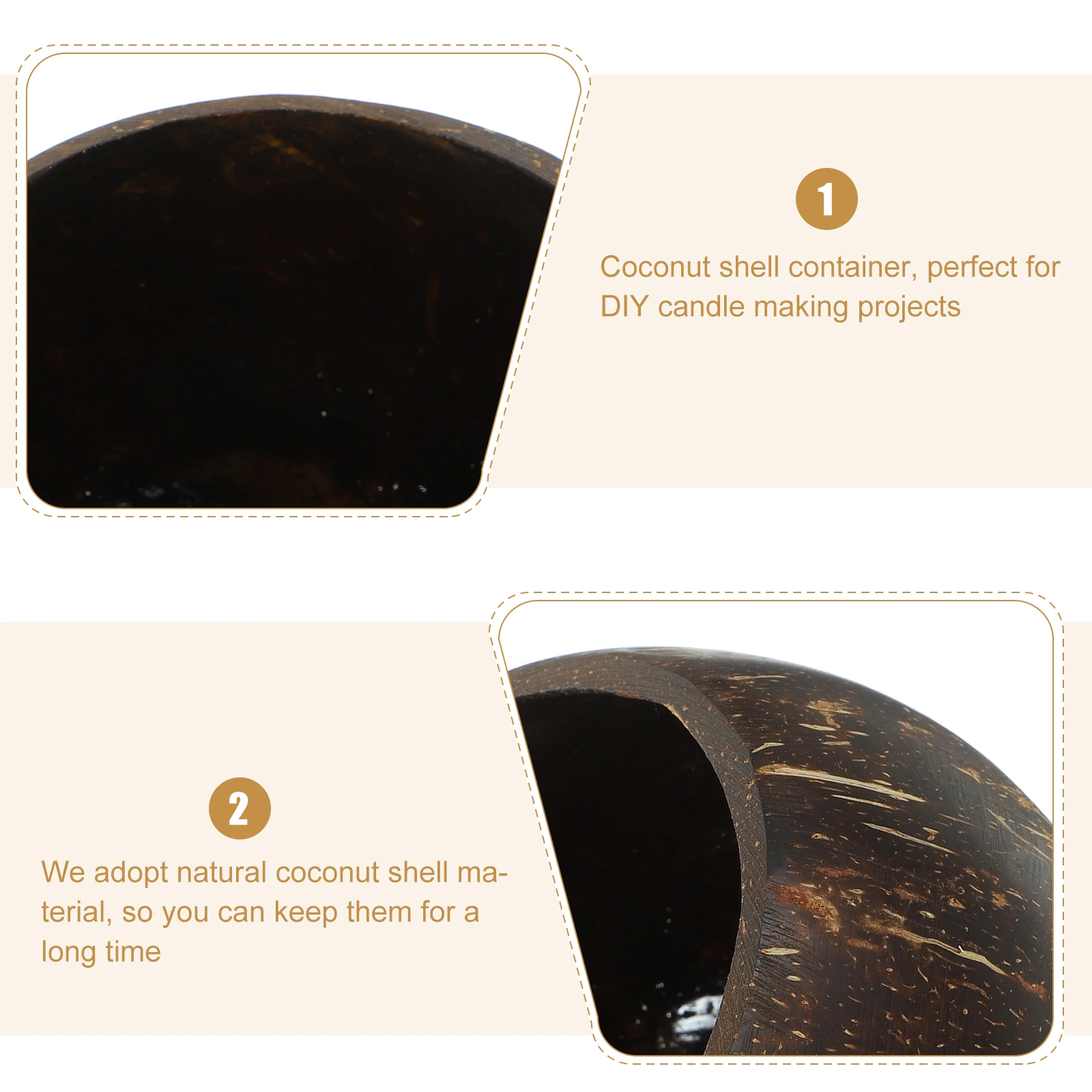 Coconut Shell C Holder Large Natural Wax Cup Empty Bowl for DIY Making Decor Beach Party Scented Soy Container
Coconut Shell C Holder Large Natural Wax Cup Empty Bowl for DIY Making Decor Beach Party Scented Soy Container