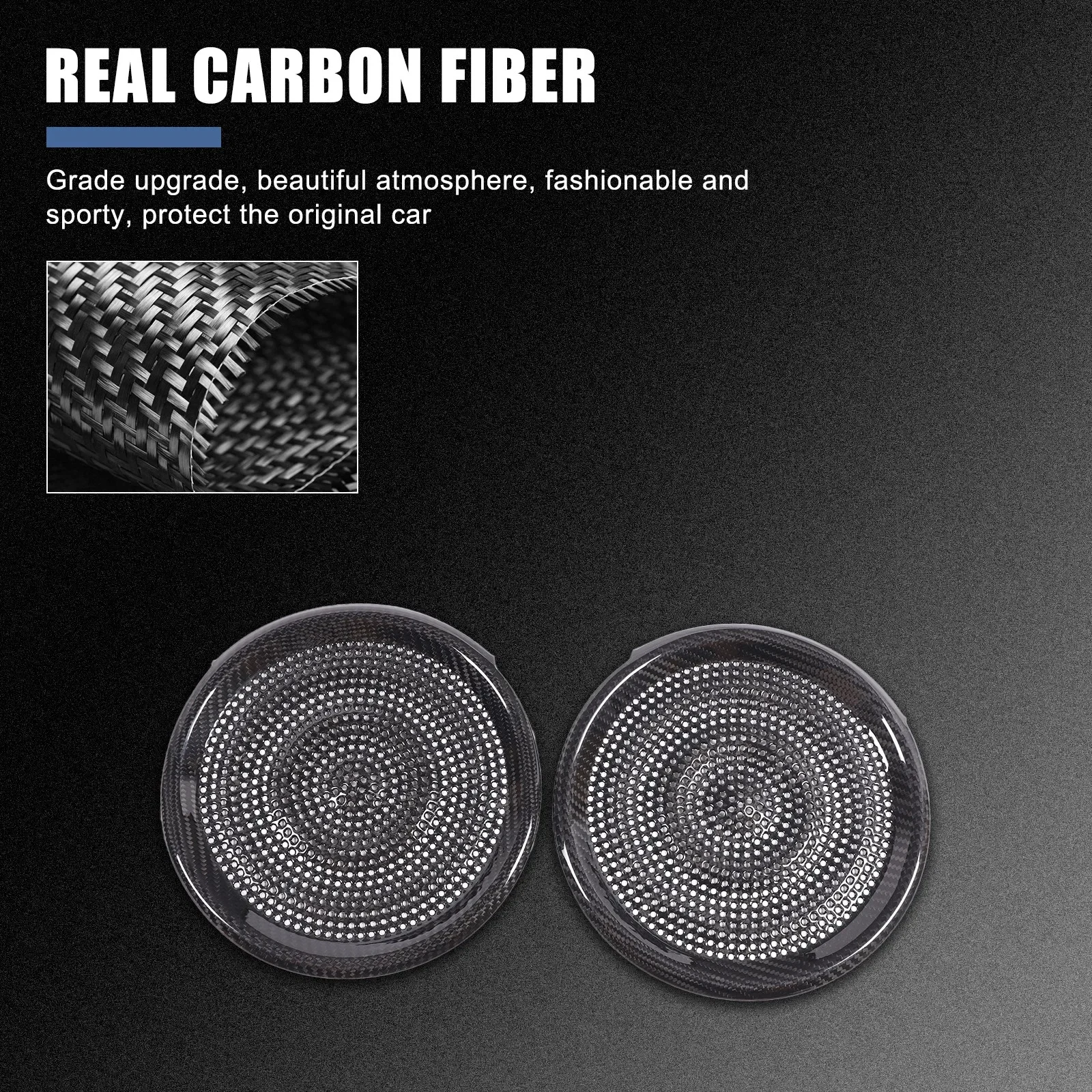 Carbon Fiber Door Tweeter Trim Accessories Car Front Door Speaker Decorative Cover Mesh For Fiat 500 Abarth 500 2016-2025
Carbon Fiber Door Tweeter Trim Accessories Car Front Door Speaker Decorative Cover Mesh For Fiat 500 Abarth 500 2016-2025