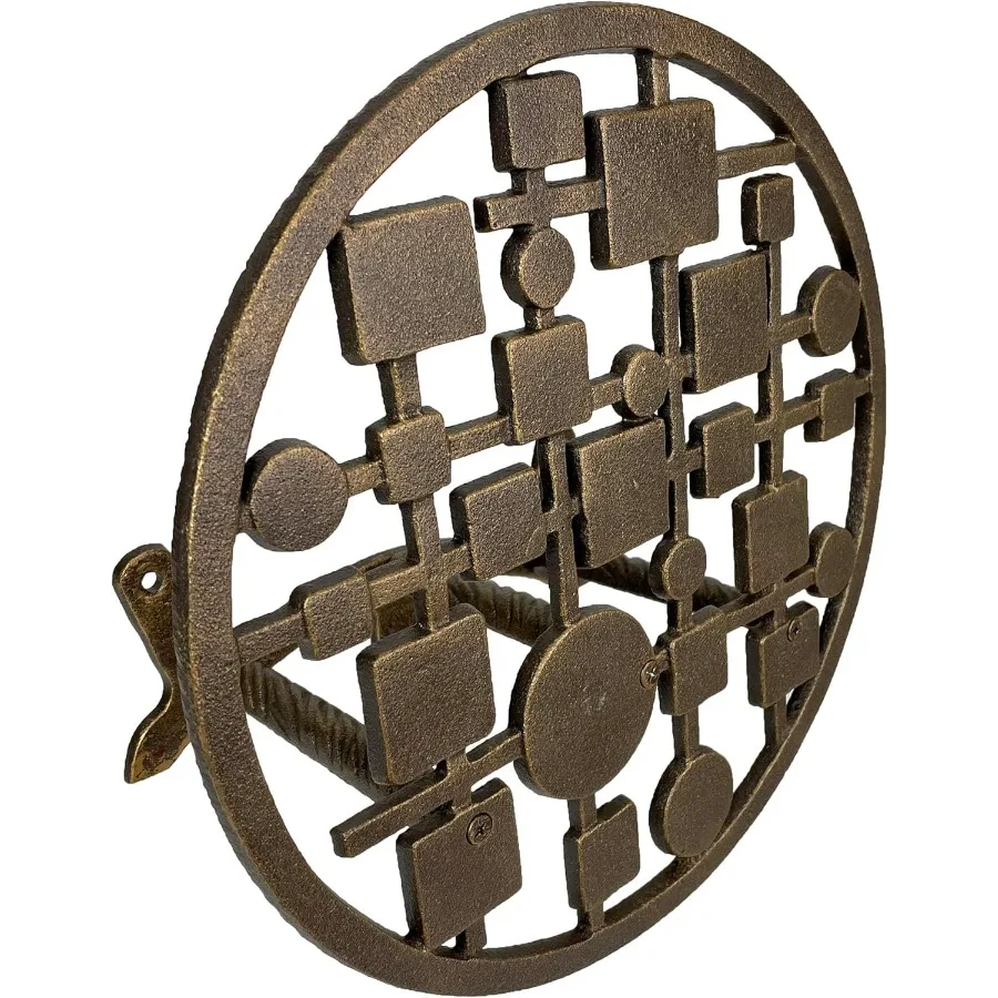 MidCentury Modern Cast Iron Circles Squares Hose Holder Bronze Finish WallMounted Weather Resistant Durable Outdoor Storage Sol
MidCentury Modern Cast Iron Circles Squares Hose Holder Bronze Finish WallMounted Weather Resistant Durable Outdoor Storage Sol