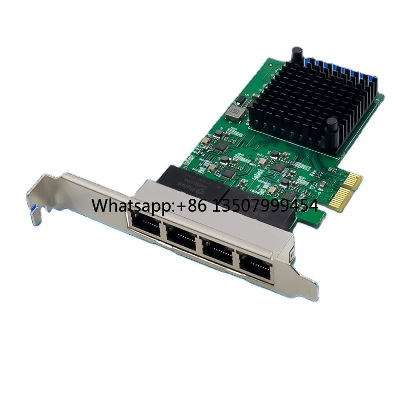 PCIe X1 RTL8111H Internal Four RJ45 Gigabit Ethernet Ports 10/100/1000Mbps Copper Cable Network Card-Stock
PCIe X1 RTL8111H Internal Four RJ45 Gigabit Ethernet Ports 10/100/1000Mbps Copper Cable Network Card-Stock