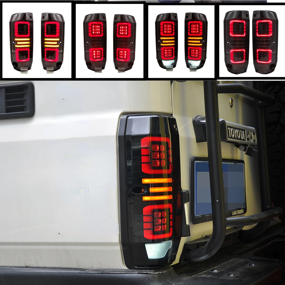 1 Pair Taillight For Toyota Land Cruiser LC76 1984-2022 Modified LED Rear Lamp Lights Waterproof Brake Reverse Lamp
1 Pair Taillight For Toyota Land Cruiser LC76 1984-2022 Modified LED Rear Lamp Lights Waterproof Brake Reverse Lamp