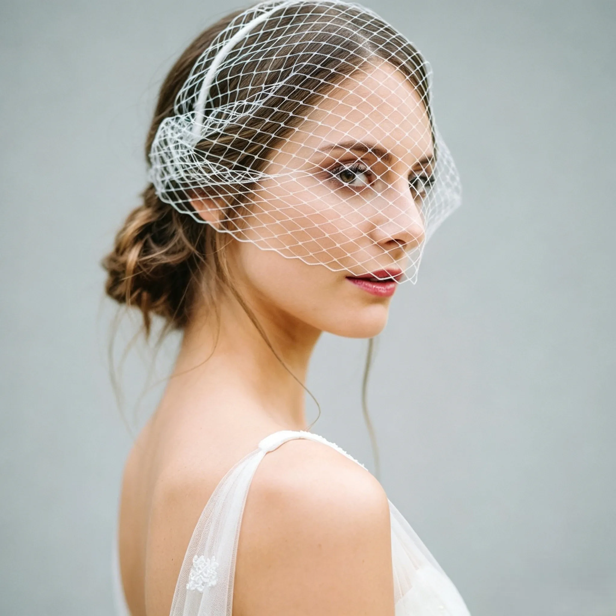 Vintage French Style Birdcage Face Veil Headband Short Mesh Wedding Veil for Bride Halloween Party Evening Cocktail Prom GA06A
Vintage French Style Birdcage Face Veil Headband Short Mesh Wedding Veil for Bride Halloween Party Evening Cocktail Prom GA06A