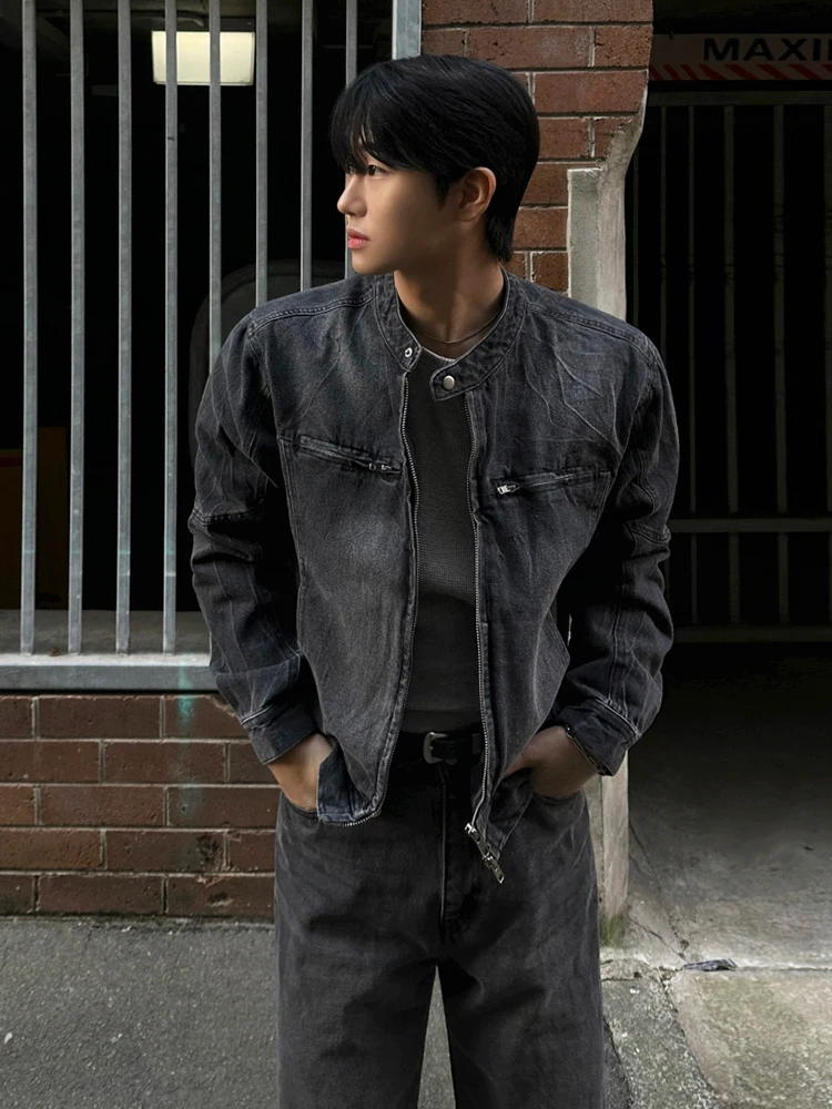 SYUHGFA High Street Men's Short Denim Coats Stand Collar Solid Color Loose Zipper Washing Male Jackets 2025 Spring Korean Style
SYUHGFA High Street Men's Short Denim Coats Stand Collar Solid Color Loose Zipper Washing Male Jackets 2025 Spring Korean Style