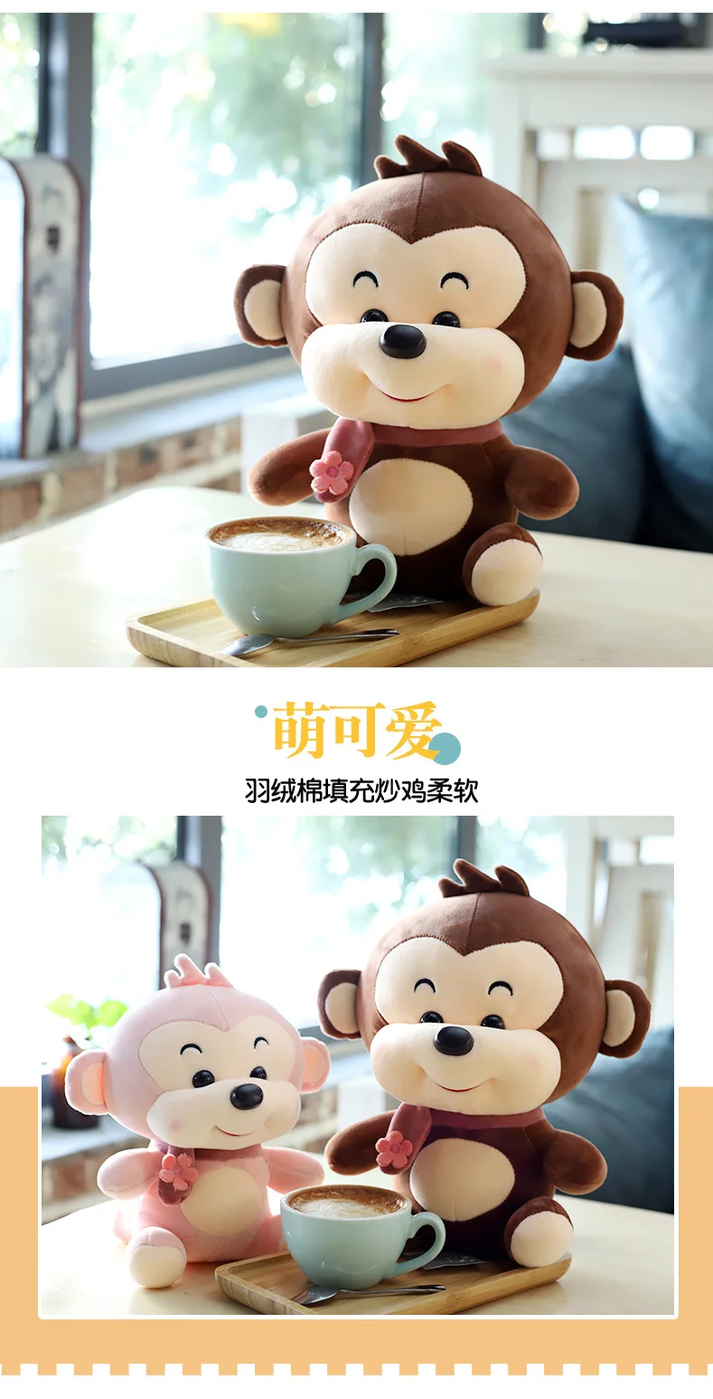 Супер милая плюшевая обезьянка, пуховая хлопковая обезьянка перед сном, подушка-горилла, пушистая игрушка, очаровательная кукла для девочек
Супер милая плюшевая обезьянка, пуховая хлопковая обезьянка перед сном, подушка-горилла, пушистая игрушка, очаровательная кукла для девочек
