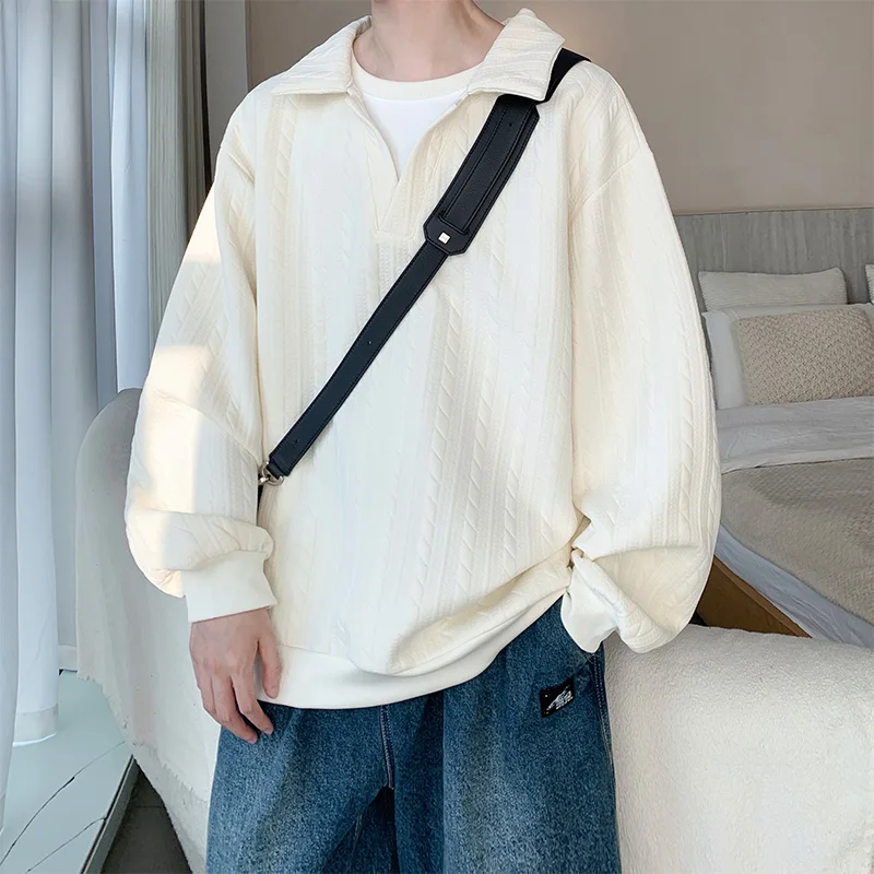 Training Lapel Sweatshirts Two Long-sleeved Lapel Men Sweaters Loose Sweatshirts and A New Large-sized Men's Pullover for Autumn
Training Lapel Sweatshirts Two Long-sleeved Lapel Men Sweaters Loose Sweatshirts and A New Large-sized Men's Pullover for Autumn