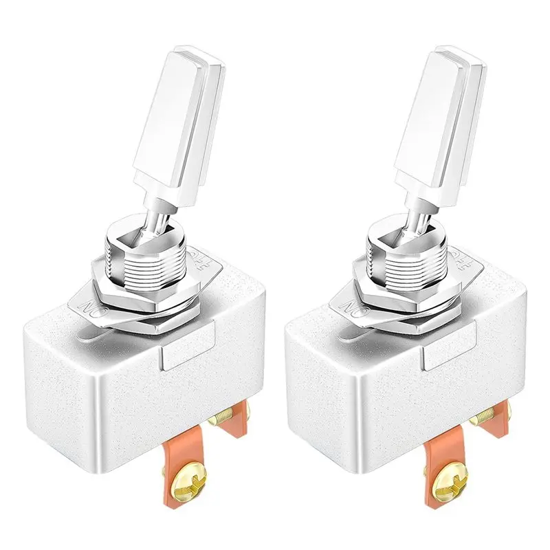 A59Z-Chrome Plated 50A 12V Heavy Duty Toggle Switch, 2-Pin SPST On-Off, 2 Pieces For Automotive Applications
A59Z-Chrome Plated 50A 12V Heavy Duty Toggle Switch, 2-Pin SPST On-Off, 2 Pieces For Automotive Applications