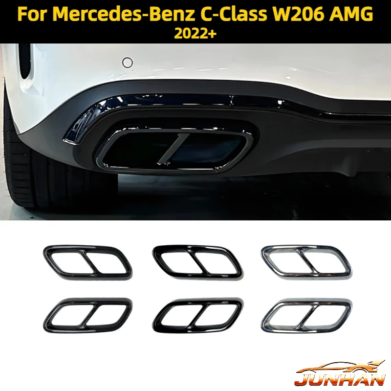 Rear Exhaust Muffler Cover Frame For Mercedes‑Benz C‑Class W206 2022+ AMG Car Tail Throat Muffler Pipe Trim Replacement
Rear Exhaust Muffler Cover Frame For Mercedes‑Benz C‑Class W206 2022+ AMG Car Tail Throat Muffler Pipe Trim Replacement