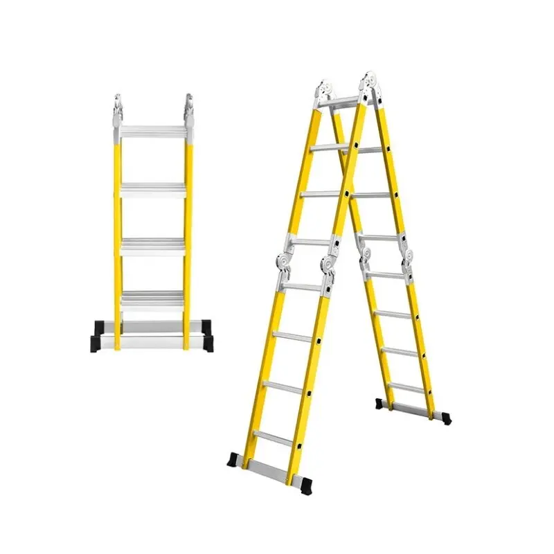 Multifunctional thickened iron-aluminum folding ladder herringbone cross-border four-fold telescopic straight bilateral
Multifunctional thickened iron-aluminum folding ladder herringbone cross-border four-fold telescopic straight bilateral
