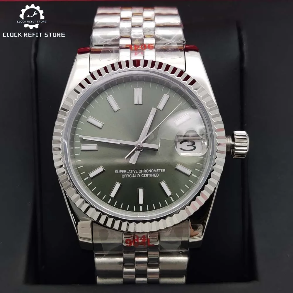 Men's New 36mm Sapphire NH35 Automatic Mechanical Watch, Stainless Steel Waterproof Watch, Casual Business
Men's New 36mm Sapphire NH35 Automatic Mechanical Watch, Stainless Steel Waterproof Watch, Casual Business