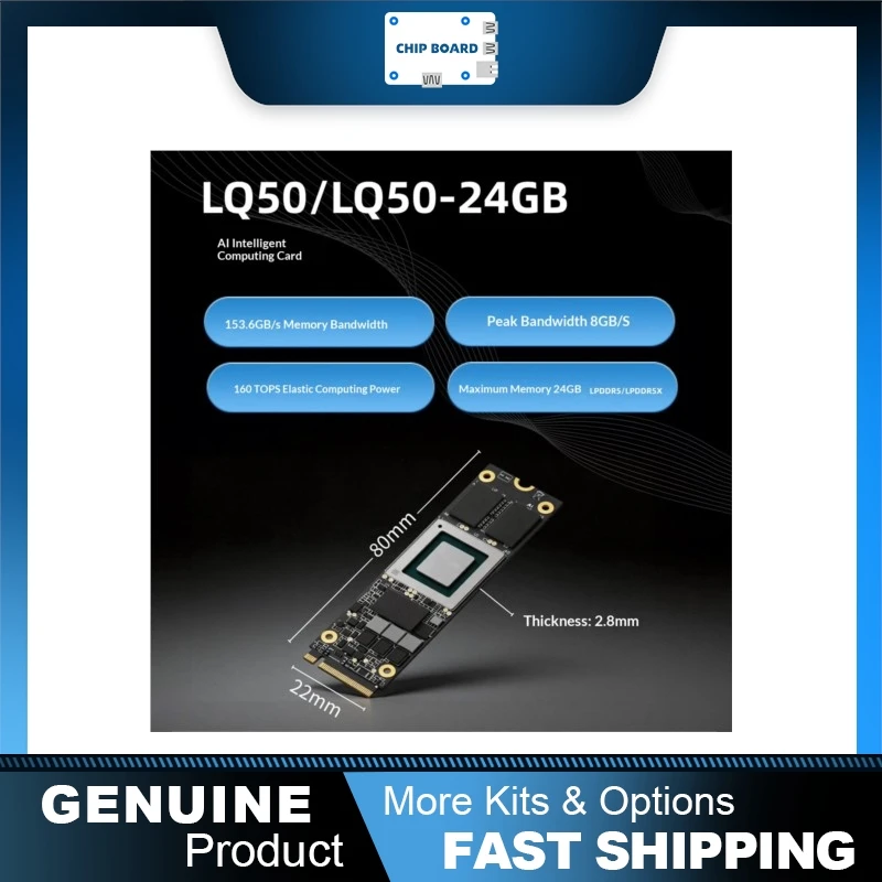 Firefly LQ50-24 AI Accelerator Card, 160TOPS INT8 M.2 Edge Module for AI Inference Computing
Firefly LQ50-24 AI Accelerator Card, 160TOPS INT8 M.2 Edge Module for AI Inference Computing