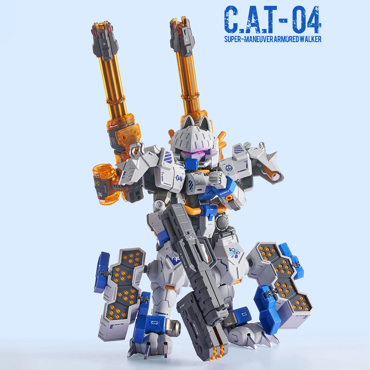 HIPLAY XIAOT Iron Roars Super-Maneuver Armored Walker C.A.T-04 Zhen Heavy Armor Cat Mecha 1/60 Scale Model Kit
HIPLAY XIAOT Iron Roars Super-Maneuver Armored Walker C.A.T-04 Zhen Heavy Armor Cat Mecha 1/60 Scale Model Kit