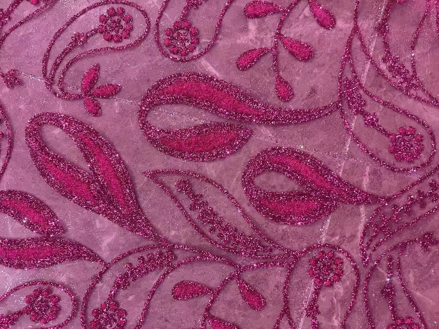 2025 new arrive glitter fushia pink glued glitter lace fabric for making bridal wedding dress
2025 new arrive glitter fushia pink glued glitter lace fabric for making bridal wedding dress
