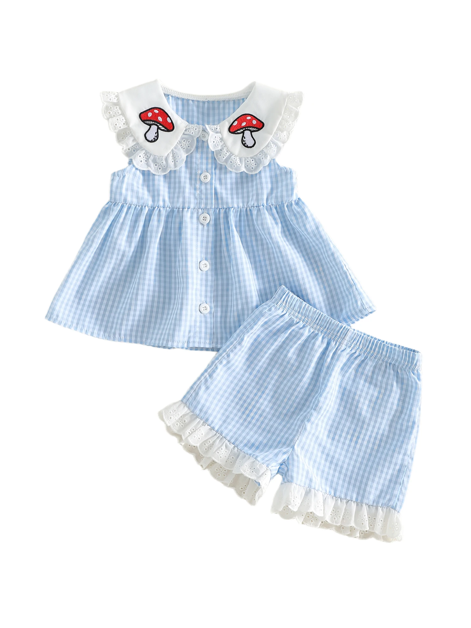 Стильный комплект из блузки с цветочным принтом и рюшами на рукавах и шорт для девочек-малышек, милый наряд с воротником-куклой для лета
Стильный комплект из блузки с цветочным принтом и рюшами на рукавах и шорт для девочек-малышек, милый наряд с воротником-куклой для лета