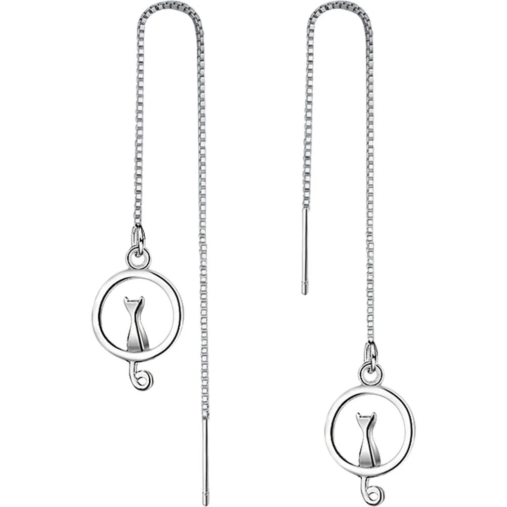 1 Pair Threader Earrings Women Chain Tassel Earrings Cat Earrings Ear Jewelries chain earrings cat earrings for women
1 Pair Threader Earrings Women Chain Tassel Earrings Cat Earrings Ear Jewelries chain earrings cat earrings for women
