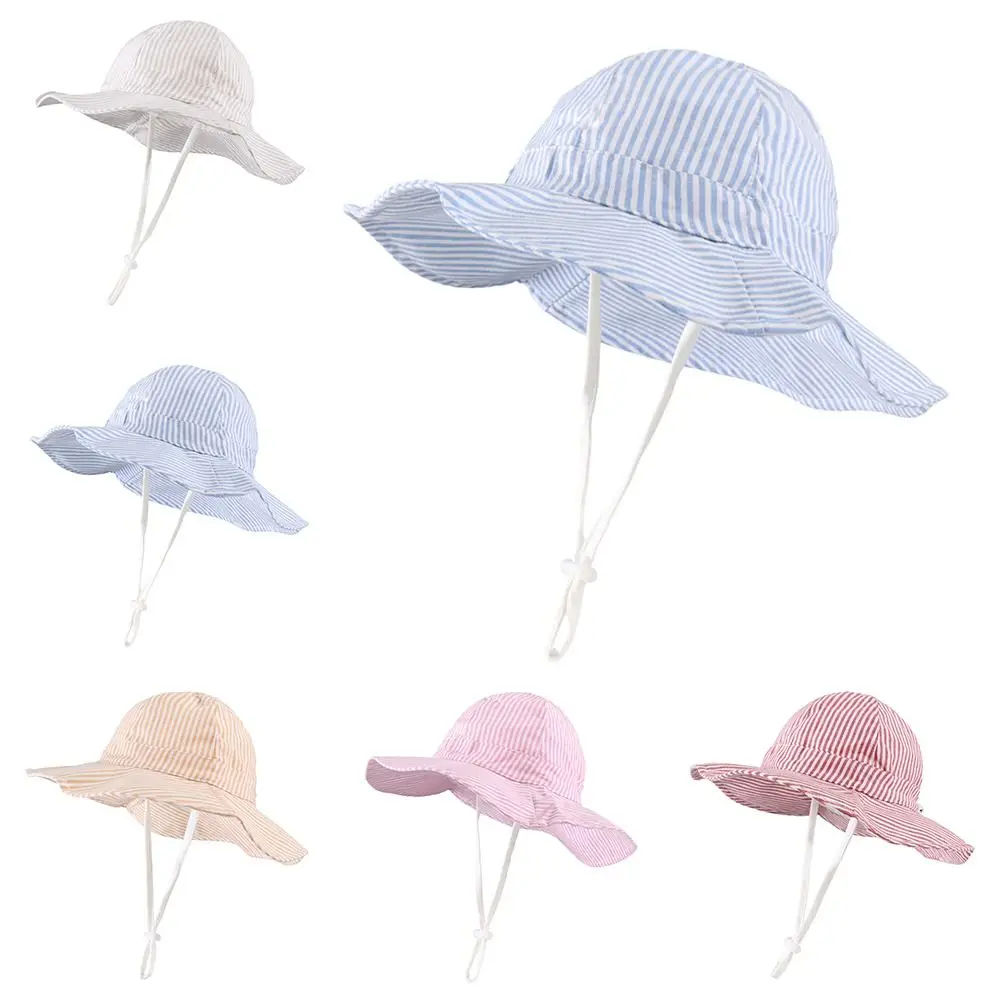 Summer Striped Kids Bucket Hat Breathable Wide Brim Toddler Beach Hat Sun Protection Boys Girls Outdoor Playing Hat
Summer Striped Kids Bucket Hat Breathable Wide Brim Toddler Beach Hat Sun Protection Boys Girls Outdoor Playing Hat