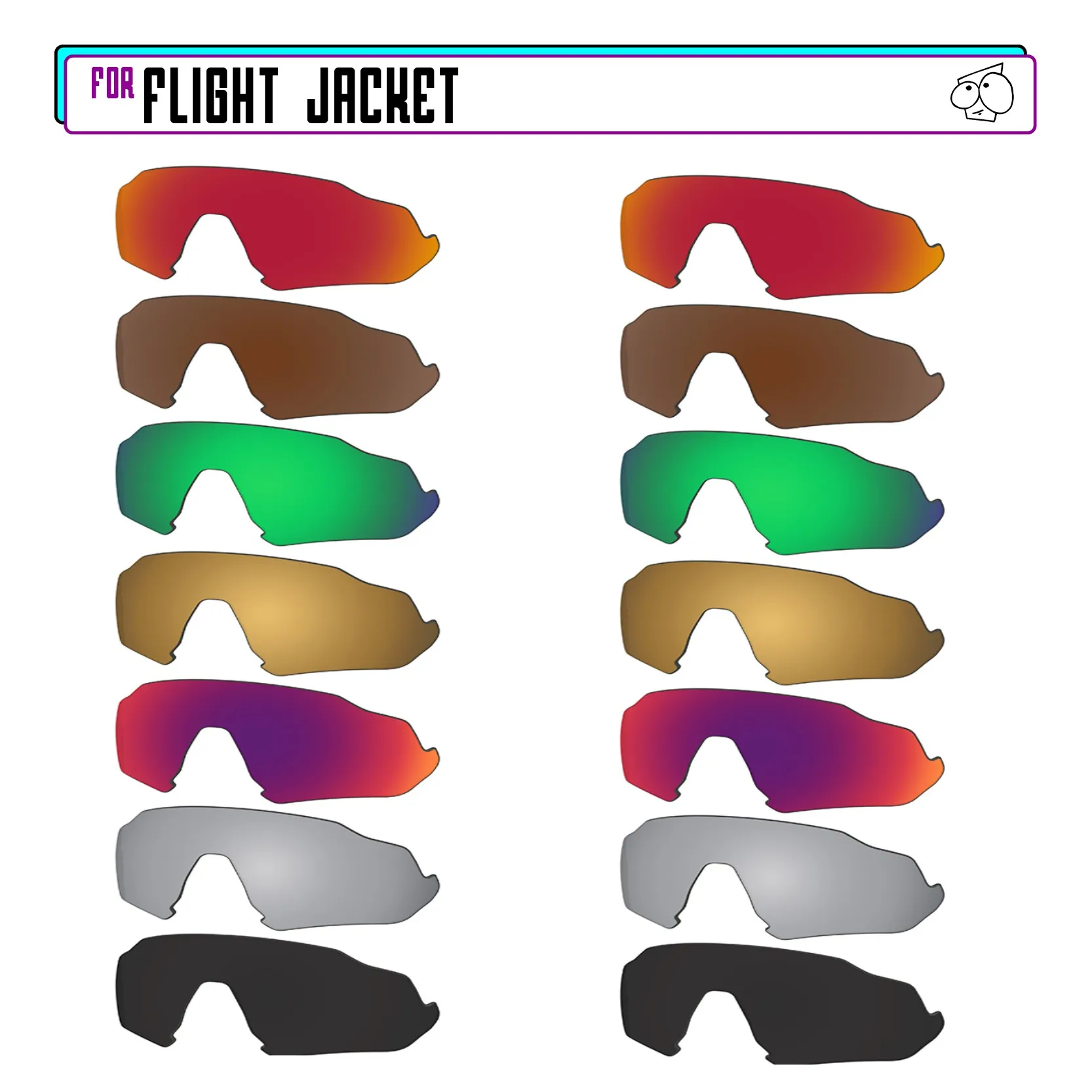SunglassDoctor Polarized Replacement Lenses for Oakley Flight Jacket OO9401 Sunglasses - Multiple Options
SunglassDoctor Polarized Replacement Lenses for Oakley Flight Jacket OO9401 Sunglasses - Multiple Options