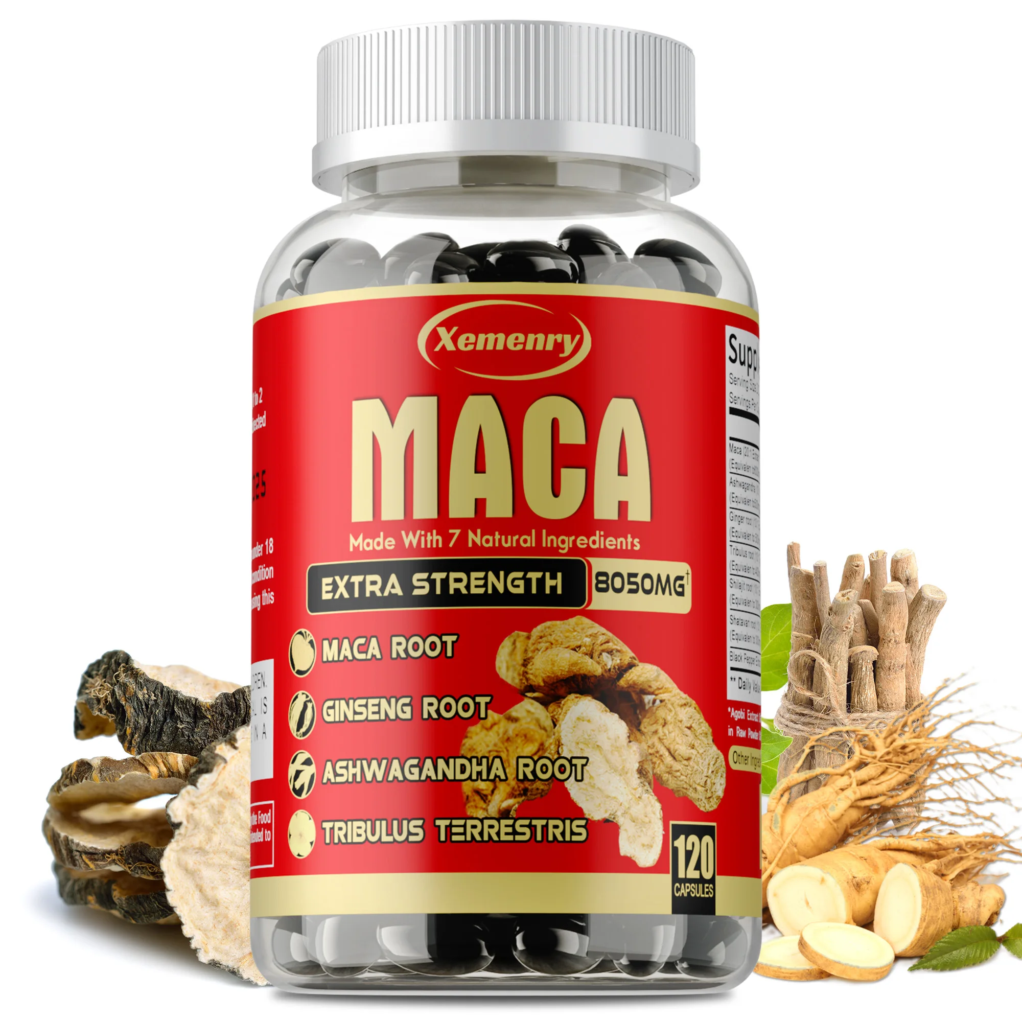 Maca Capsules - Muscle Growth, Improves Mood, Improves Athletic Performance, Increases Energy and Endurance
Maca Capsules - Muscle Growth, Improves Mood, Improves Athletic Performance, Increases Energy and Endurance