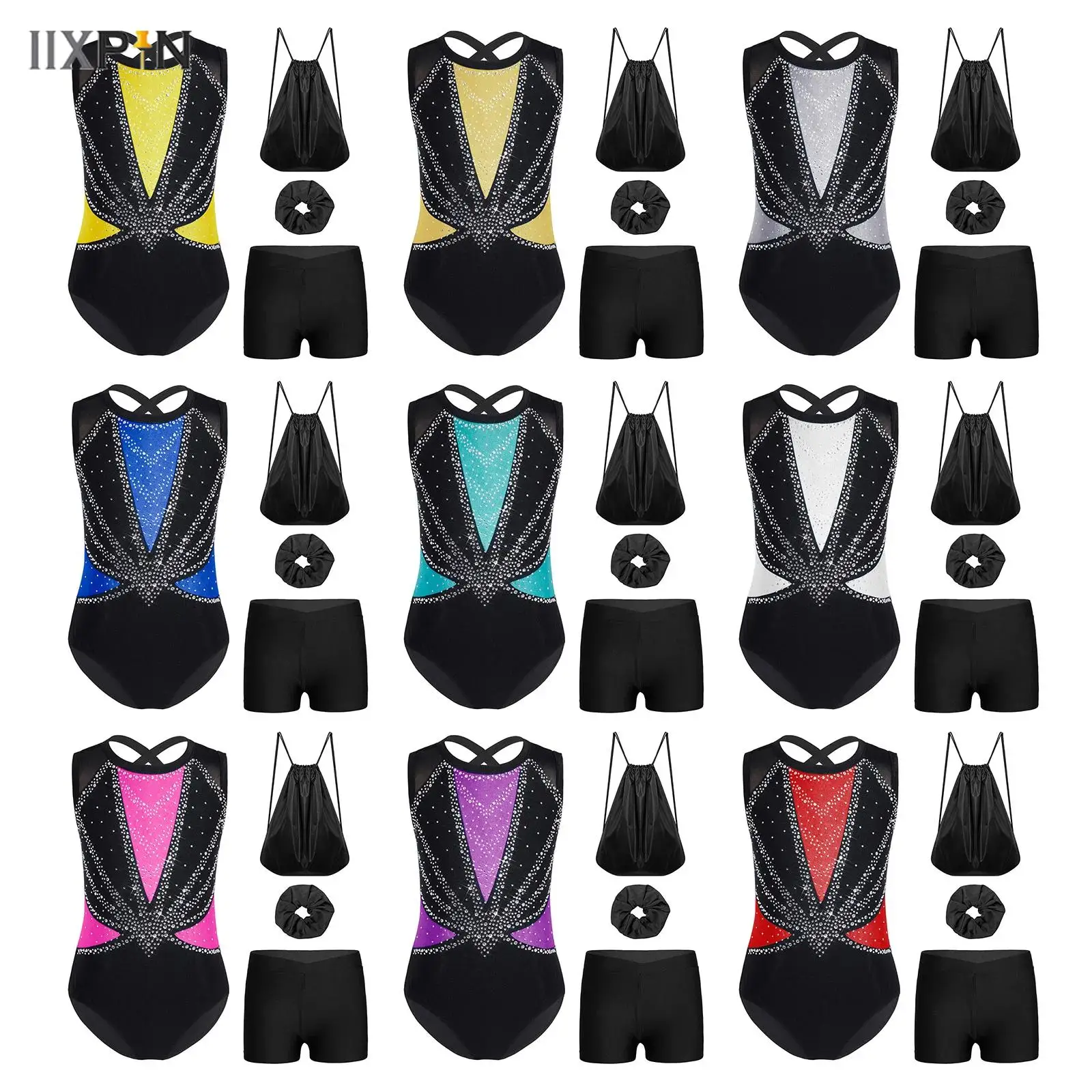 Sequins Ballet Dance Set Gymnastics Sports Leotard for Girls Kids Performance Outfit Sleeveless Leotard+Shorts Dancewear Set
Sequins Ballet Dance Set Gymnastics Sports Leotard for Girls Kids Performance Outfit Sleeveless Leotard+Shorts Dancewear Set