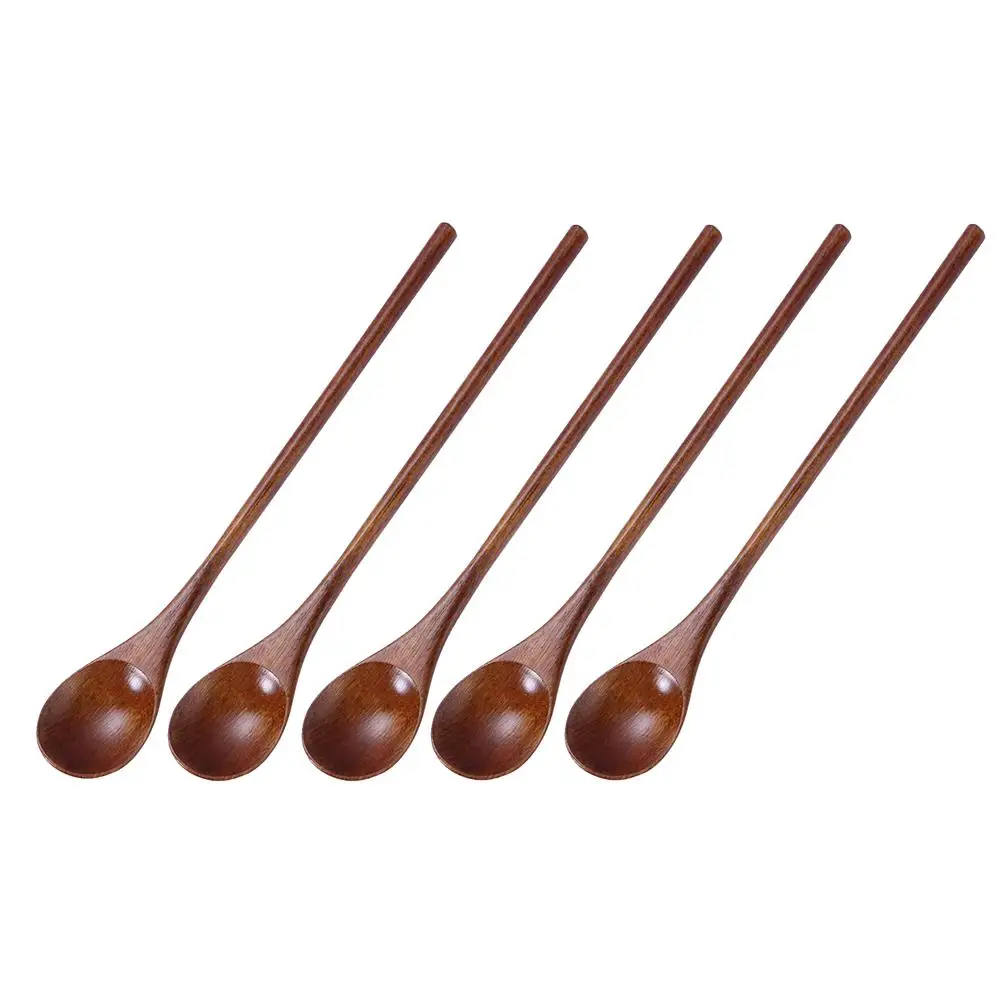 5 Pieces Wood Spoons Natural Color Elegant Kitchen Tools Mixing Spoon Stirring Hot Soup Safe Comfortable Wooden Handle Easy
5 Pieces Wood Spoons Natural Color Elegant Kitchen Tools Mixing Spoon Stirring Hot Soup Safe Comfortable Wooden Handle Easy