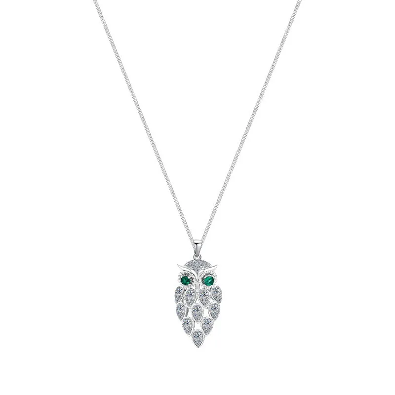 ZFSILVER Fashion Classic 925 Silver Luxury Moissanite Owl Necklace For For Charms Women Accessories Party Jewelry Gift MS-2528B8
ZFSILVER Fashion Classic 925 Silver Luxury Moissanite Owl Necklace For For Charms Women Accessories Party Jewelry Gift MS-2528B8