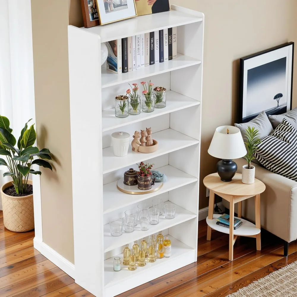 Bookcase Modern Freestanding 6 Tier 78.74" Tall Bookshelf Display Shelf with Storage Shelf and Closed Back for Bedroom, Home Off
Bookcase Modern Freestanding 6 Tier 78.74" Tall Bookshelf Display Shelf with Storage Shelf and Closed Back for Bedroom, Home Off