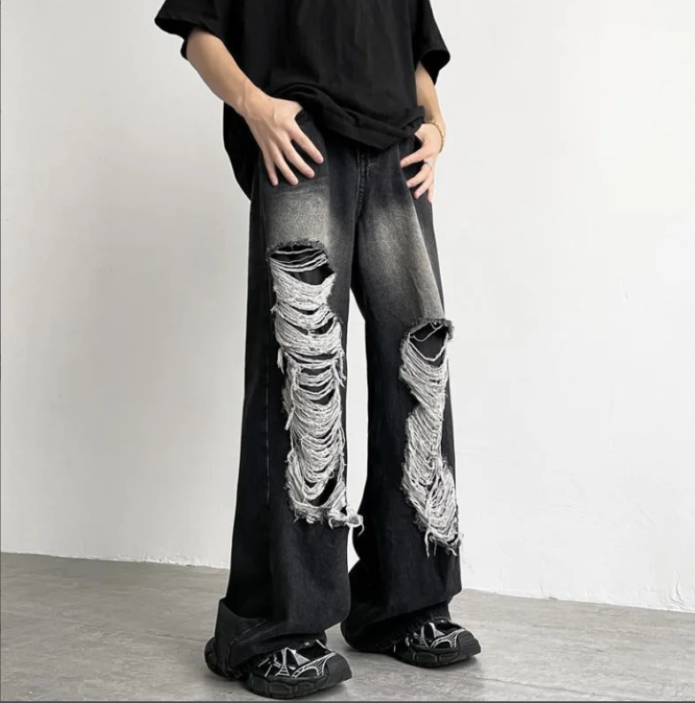 Y2K jeans man 2025 vintage double-layer perforated washed loose versatile wide leg jeans high street American high waisted jeans
Y2K jeans man 2025 vintage double-layer perforated washed loose versatile wide leg jeans high street American high waisted jeans