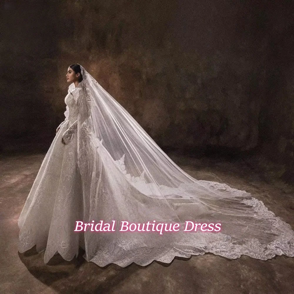 A-Line Wedding Dresses Boat Neck Off The Shoulder Vestido De Novia Lace Embroidery Glamorous Custom Made Bridal Gown
A-Line Wedding Dresses Boat Neck Off The Shoulder Vestido De Novia Lace Embroidery Glamorous Custom Made Bridal Gown