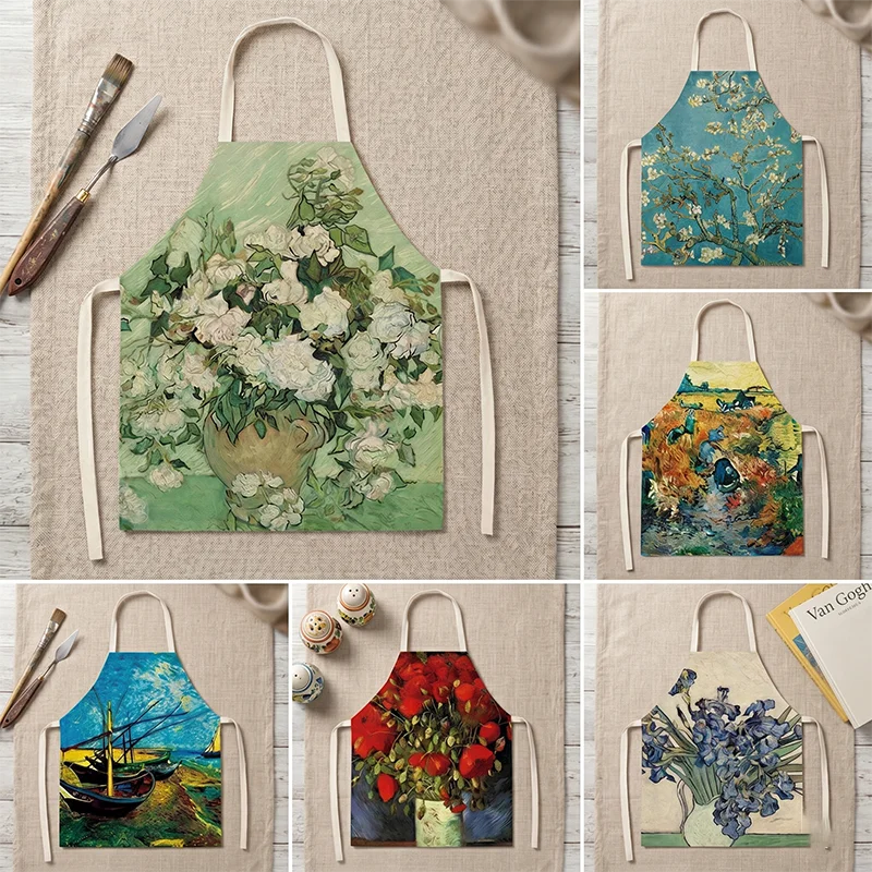 Van Gogh Oil Painting Floral Apron For Women Men Kitchen Cooking Baking Chef Bib Vintage Art Home Cleaning Pinafore
Van Gogh Oil Painting Floral Apron For Women Men Kitchen Cooking Baking Chef Bib Vintage Art Home Cleaning Pinafore