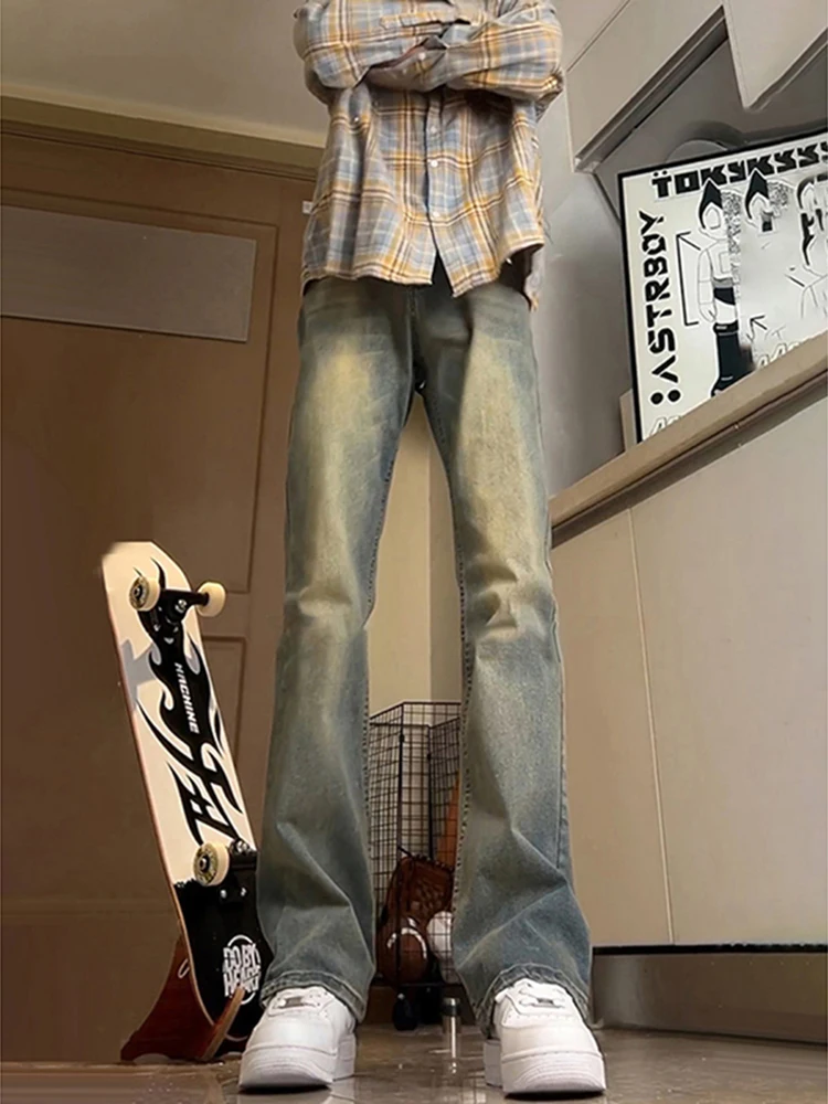 Retro Blue Straight Leg Jeans Men's Spring Autumn High Waist Lengthening Leg Effect American High Street Sle Slimming Flare...
Retro Blue Straight Leg Jeans Men's Spring Autumn High Waist Lengthening Leg Effect American High Street Sle Slimming Flare...