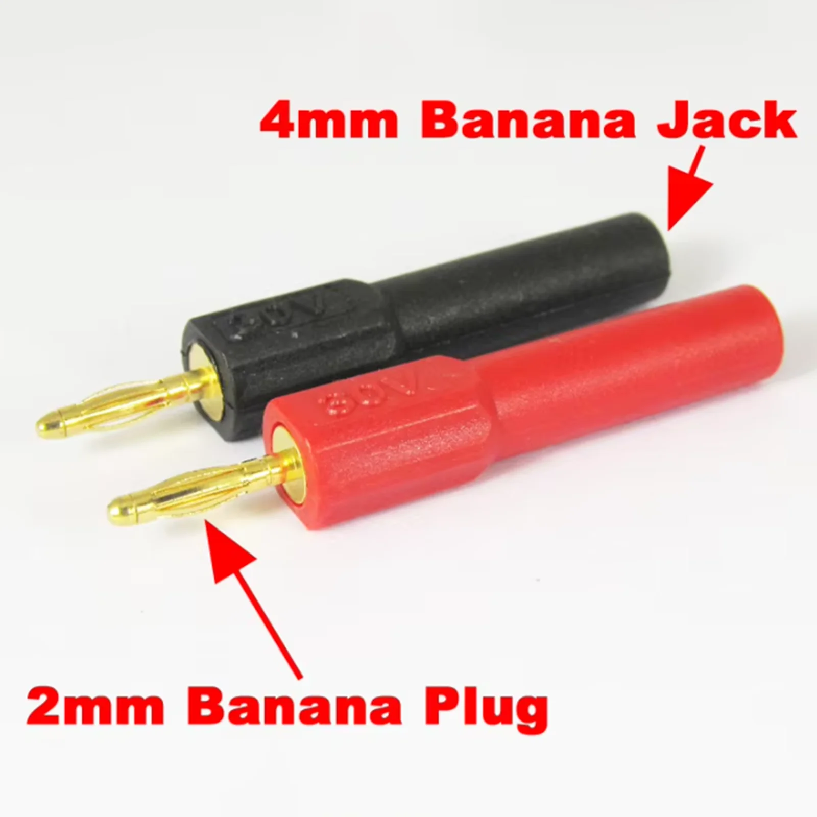 2pcs Safety Gold 2mm Banana Plug Male to 4mm Banana Jack Female Probe Adapter Item No.: 23-0007
2pcs Safety Gold 2mm Banana Plug Male to 4mm Banana Jack Female Probe Adapter Item No.: 23-0007
