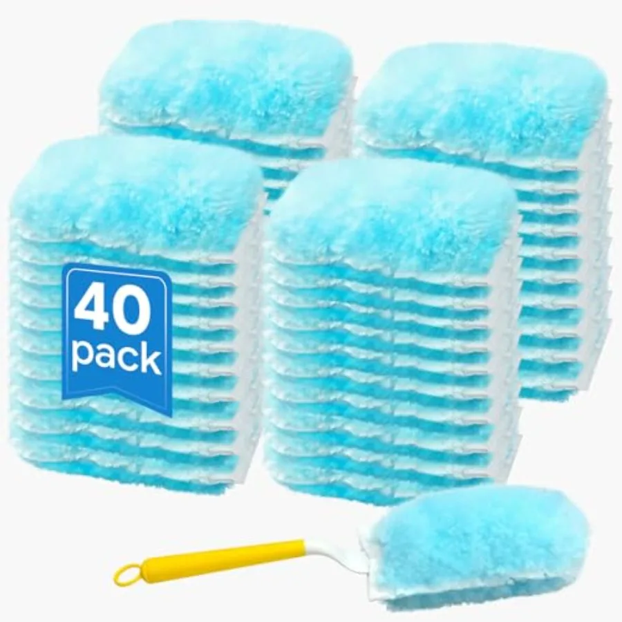 40 Count Duster Refills, Compatible with Swiffer Static Dust Removal Brush Disposable Replacement Head, Double-Sided 360° Duste
40 Count Duster Refills, Compatible with Swiffer Static Dust Removal Brush Disposable Replacement Head, Double-Sided 360° Duste