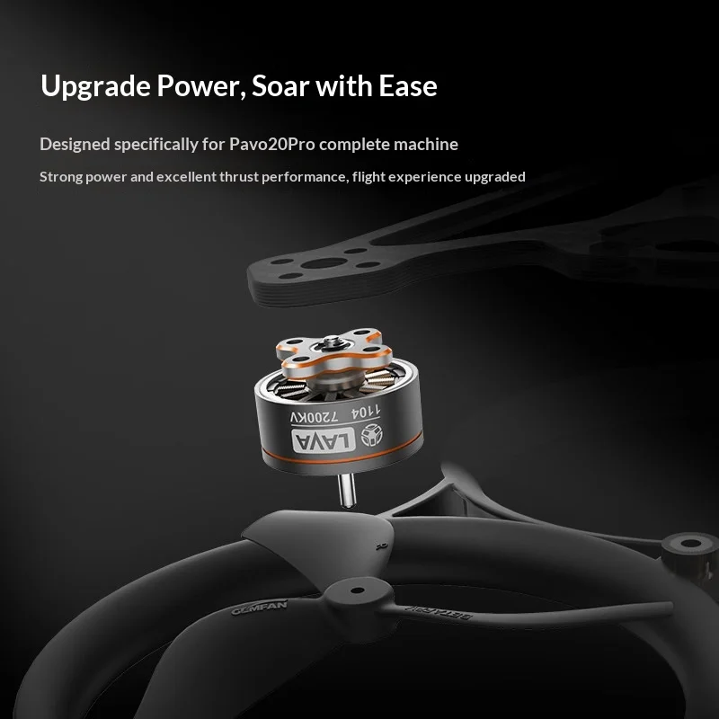 BETAFPV LAVA 1104 7200KV Brushless Motor for Pavo20 Pro FPV Drone Cinewhoop 1-2S Whoop Motor
BETAFPV LAVA 1104 7200KV Brushless Motor for Pavo20 Pro FPV Drone Cinewhoop 1-2S Whoop Motor
