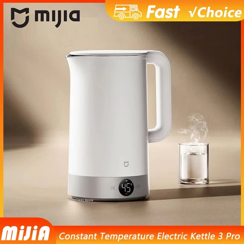 New Mijia Constant Temperature Electric Kettle 3 Pro 24-hour insulation 316L Stainless Steel 1800w Fast Heating 2L Mijia app
New Mijia Constant Temperature Electric Kettle 3 Pro 24-hour insulation 316L Stainless Steel 1800w Fast Heating 2L Mijia app